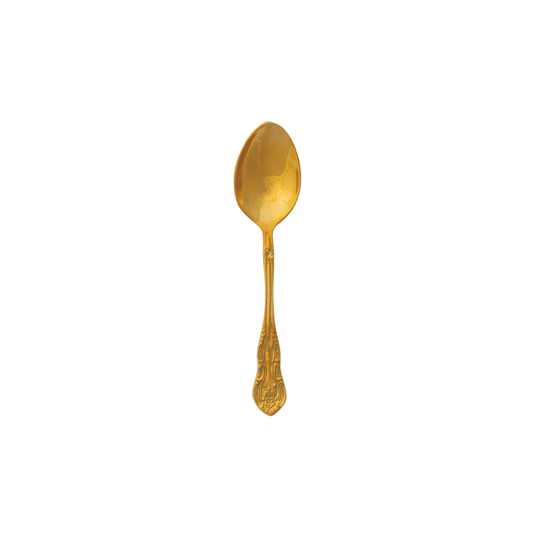 Embossed Brass Spoon