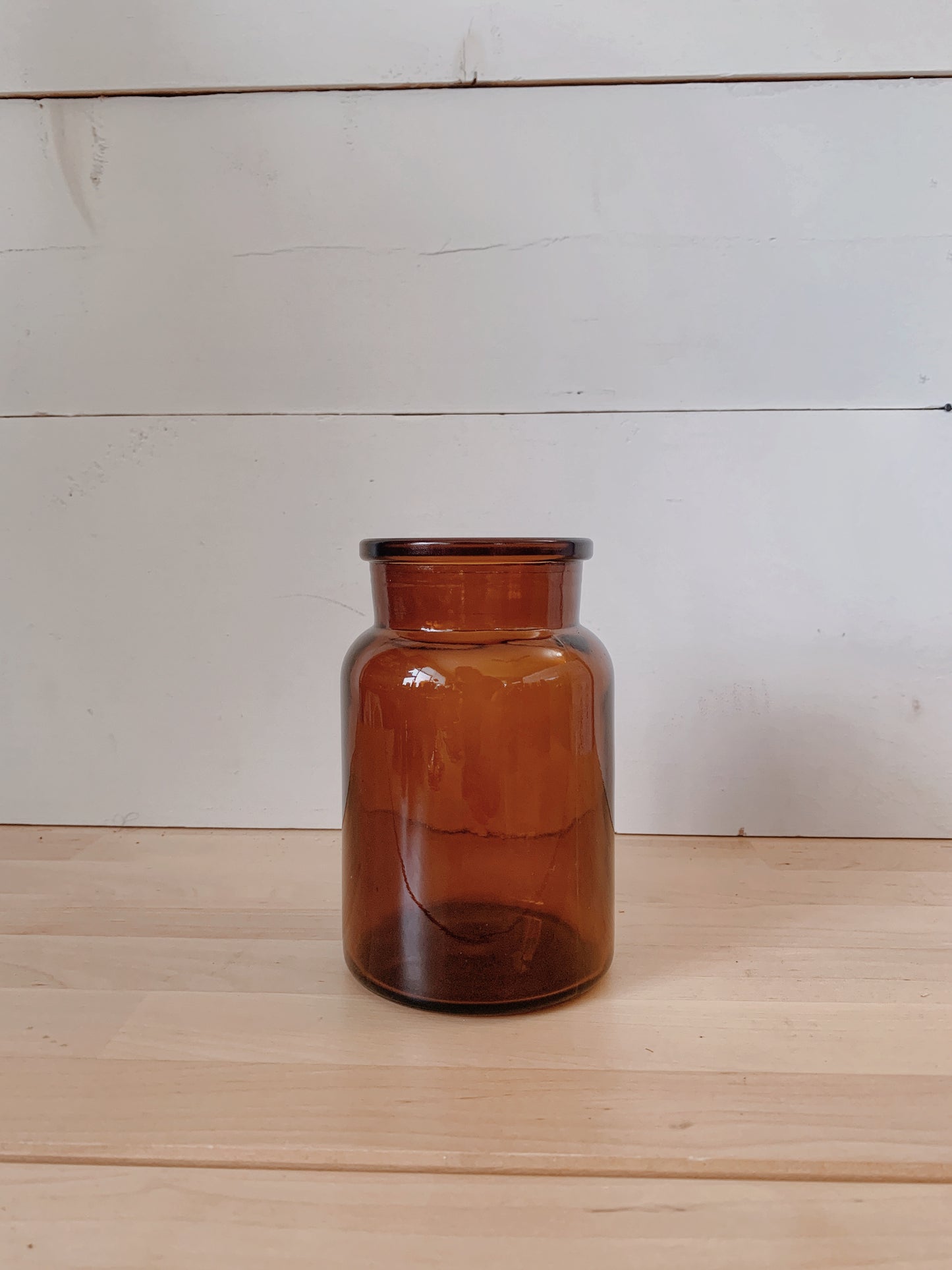 Vintage Amber Apothecary Bottles