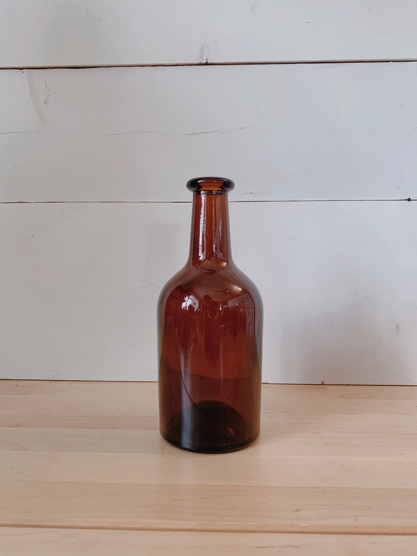 Vintage Amber Apothecary Bottles