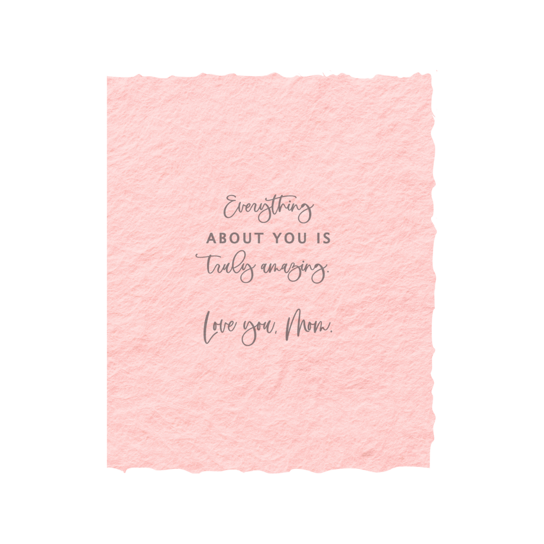 Love you, Mom! | Mother's Day Eco-Friendly Greeting Card