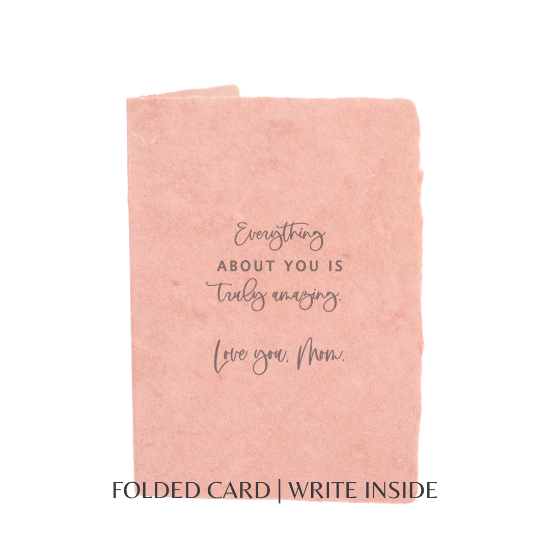Love you, Mom! | Mother's Day Eco-Friendly Greeting Card