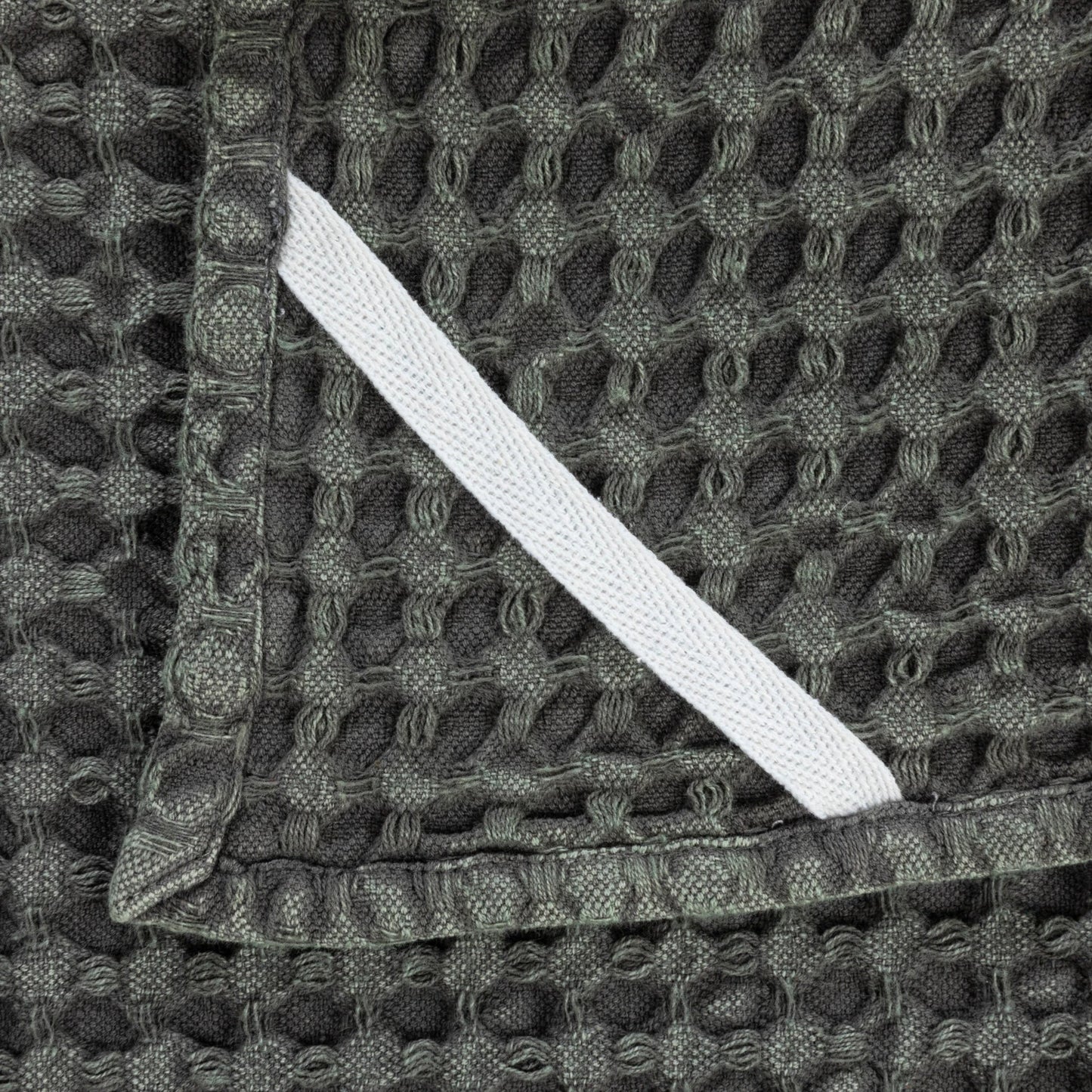 Waffle Weave Tea Towel - Charcoal