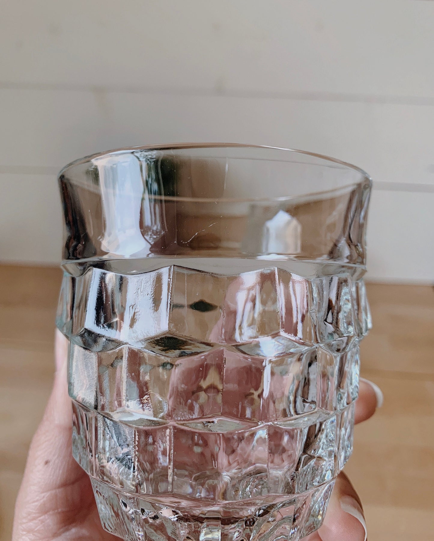 Set of 2 Vintage Clear Whitehall Drinking Glasses | Whitehall by Colony | Indiana Glass | Vintage Glass | Retro Barware | Vintage Drinkware