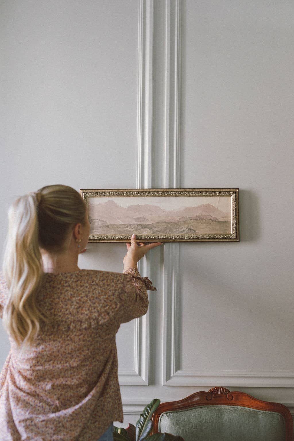 View from the top of Honister Crag Framed Antique Art