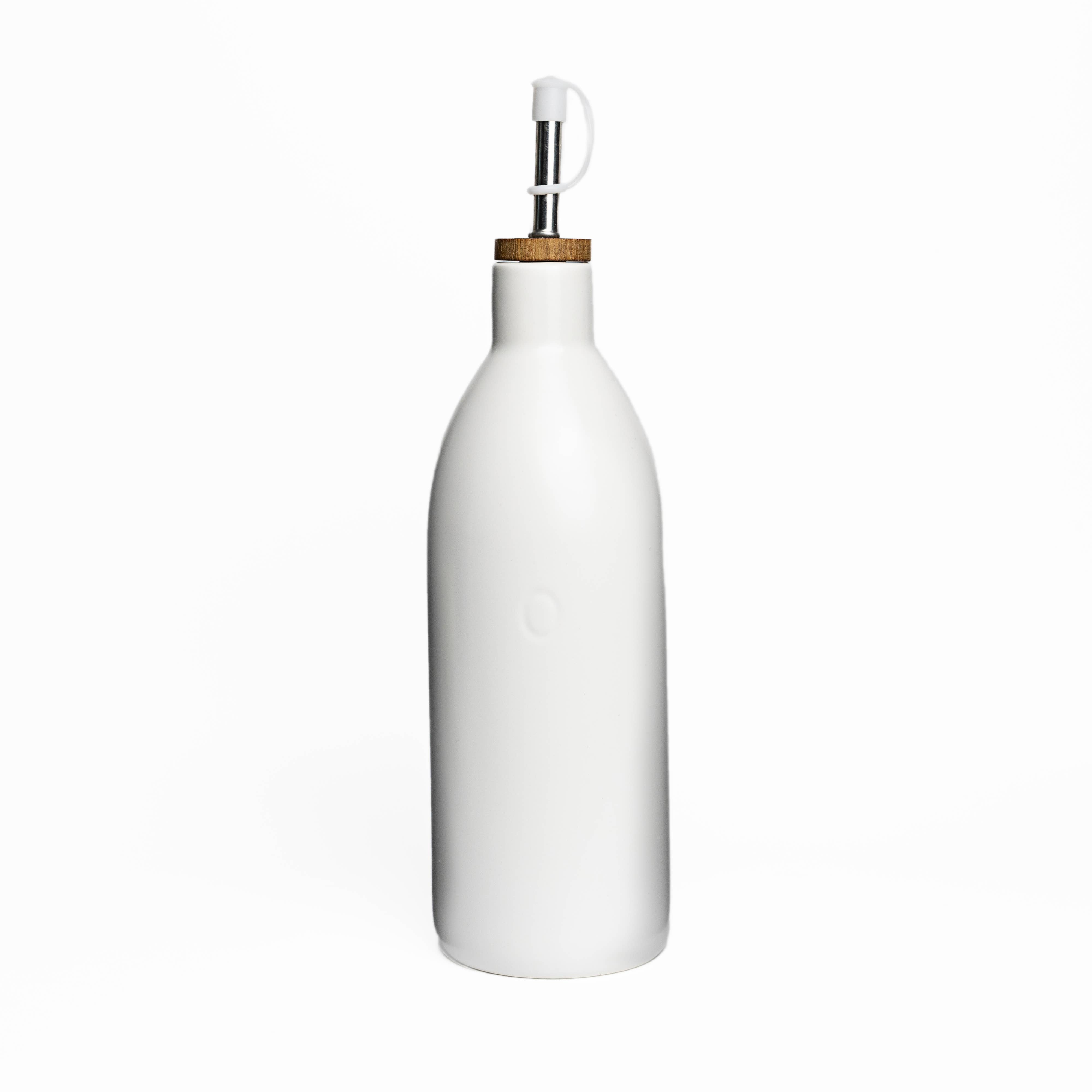 White Ceramic Oil Bottle