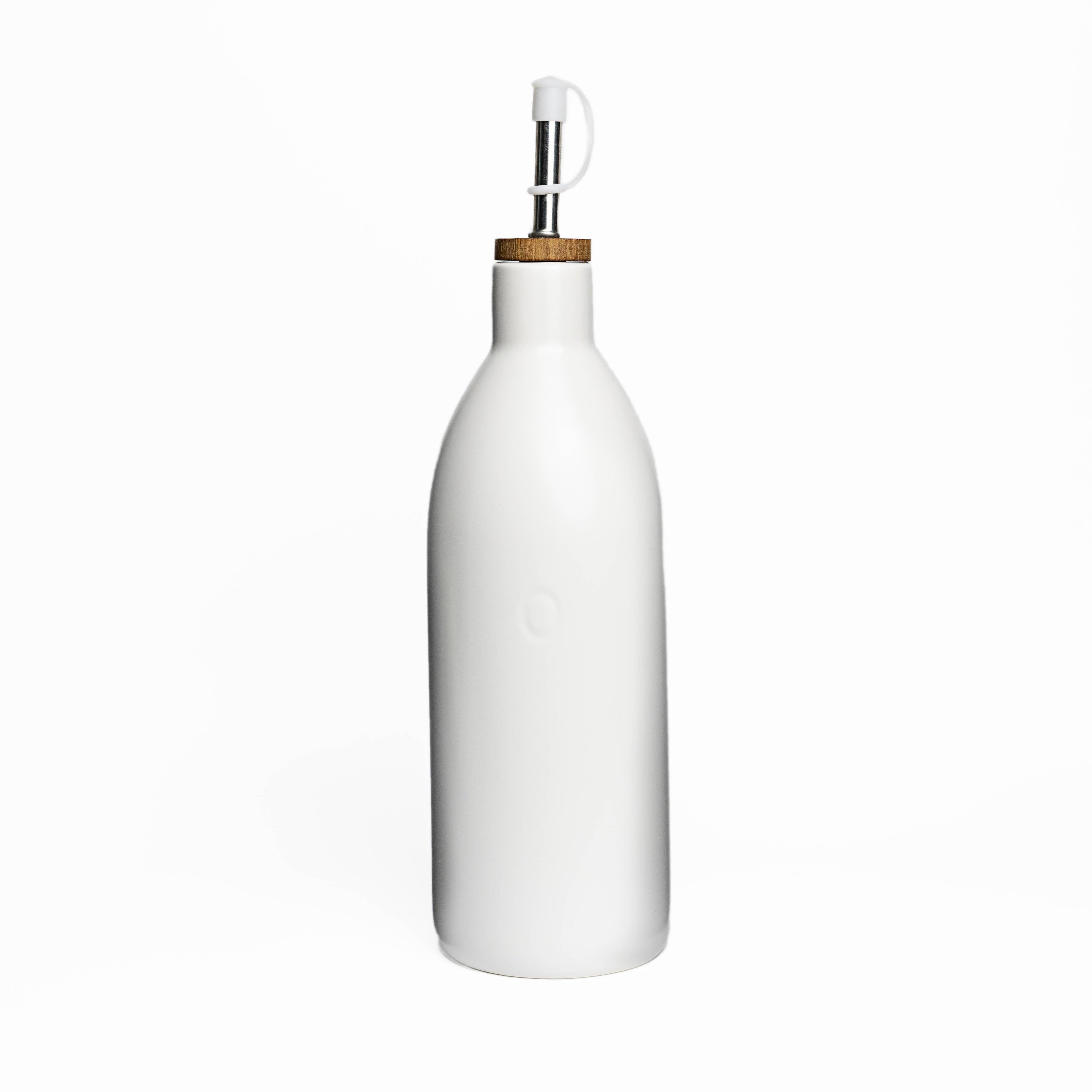 White Ceramic Oil Bottle