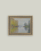 Autumn on the Seine Framed Antique Art