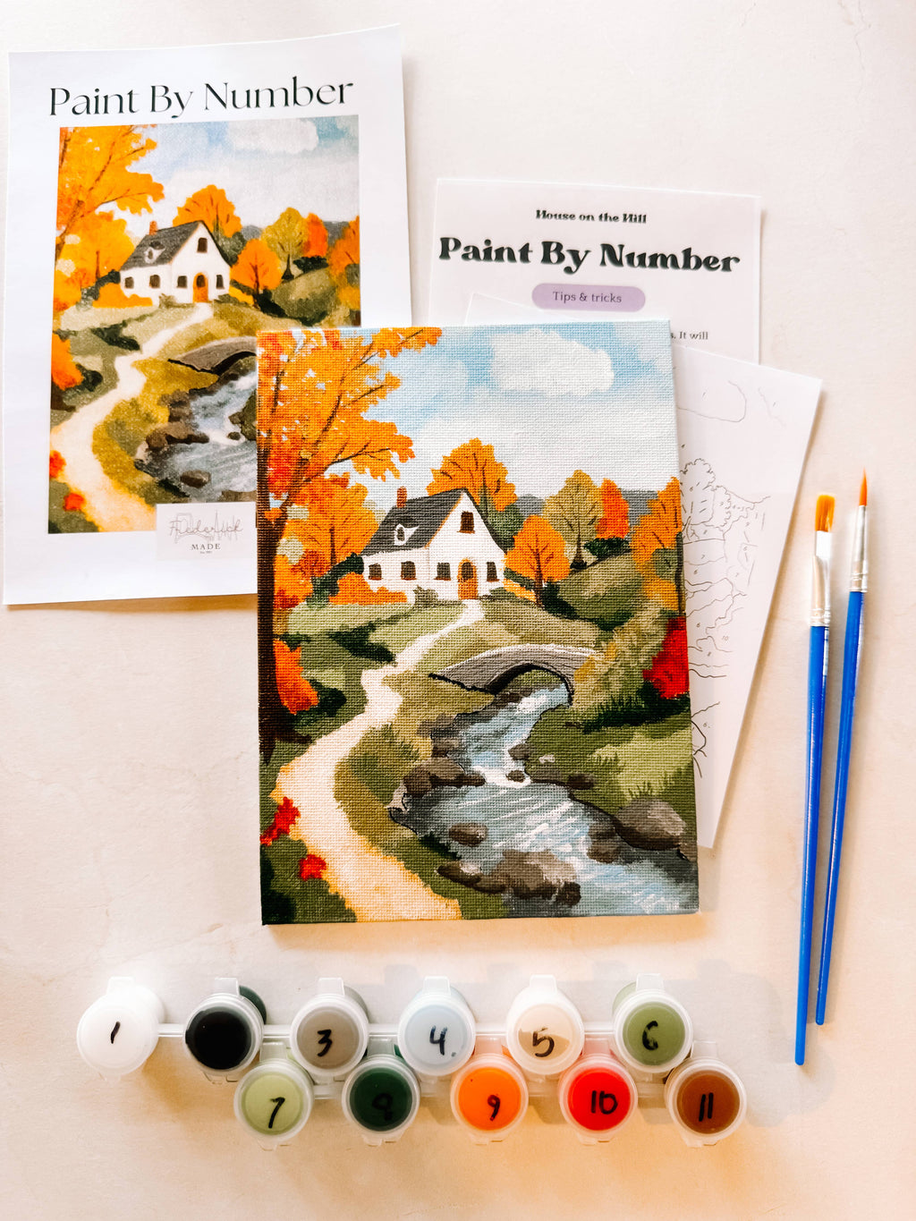 Autumn Cottage Mini Paint By Number
