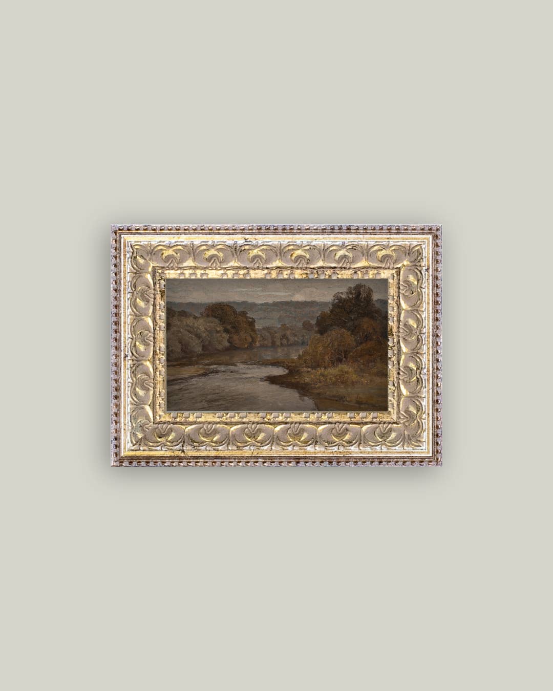 Autumn River Framed Antique Art Print