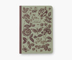Assorted Set of 3 English Rose Notebooks