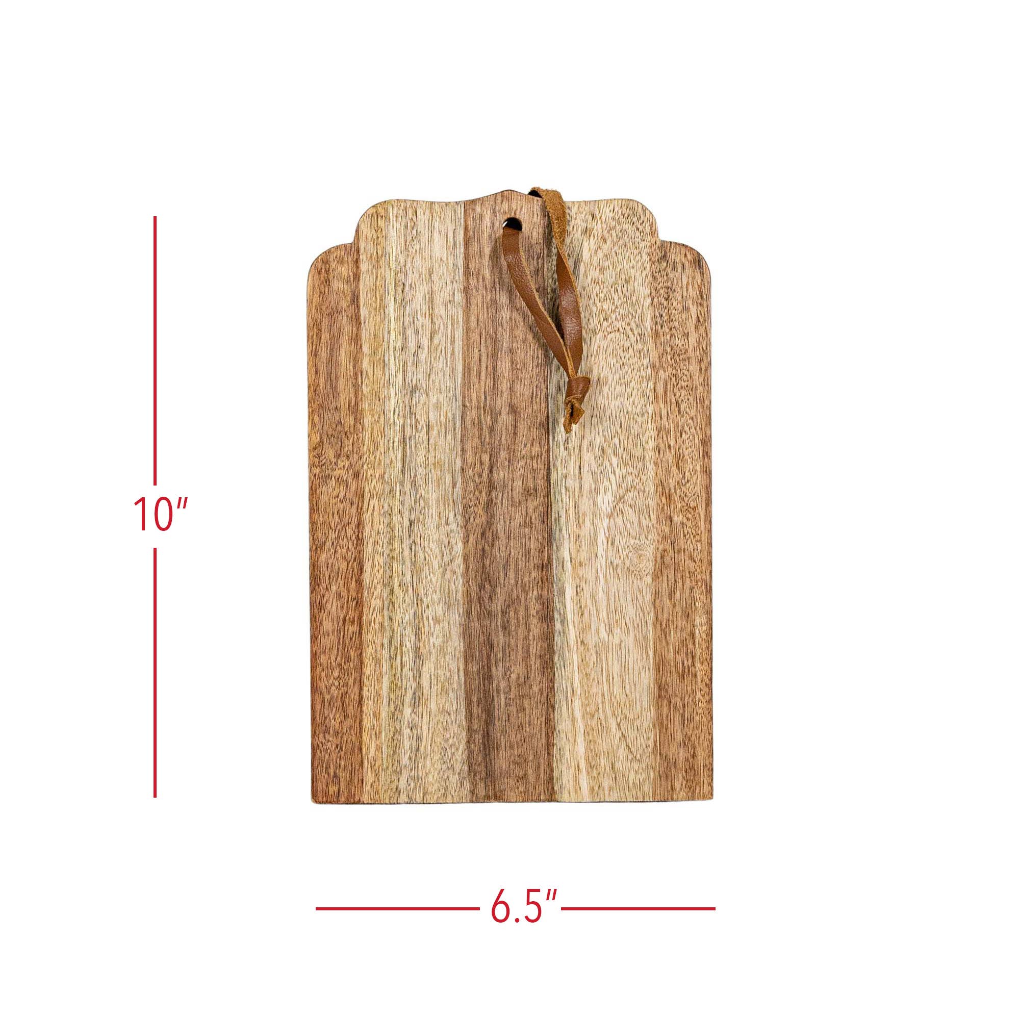 Florence Pieced Rectangle Cutting Board Natural Mango Wood
