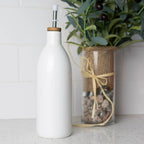 White Ceramic Oil Bottle