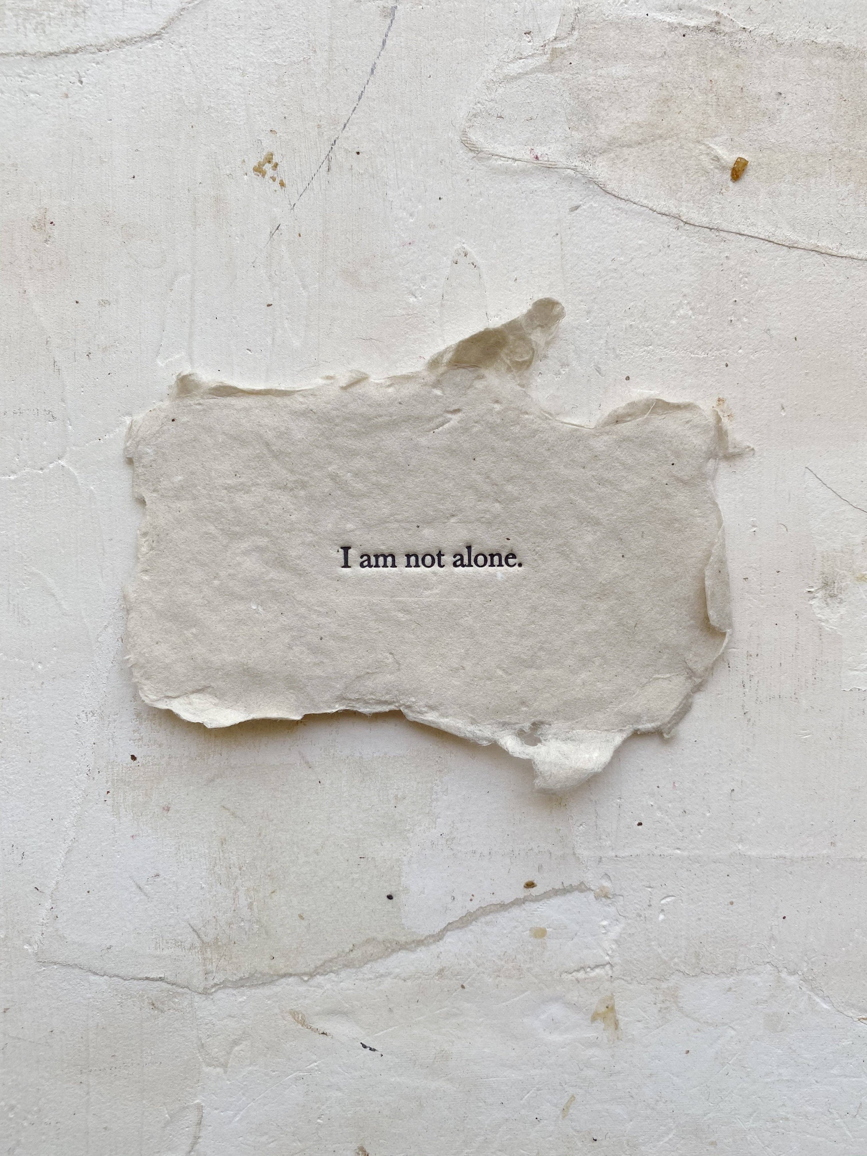 Not Alone Affirmation Card