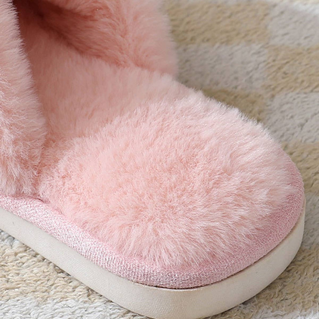 Faux Fur Criss Cross Slipper