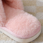 Faux Fur Criss Cross Slipper