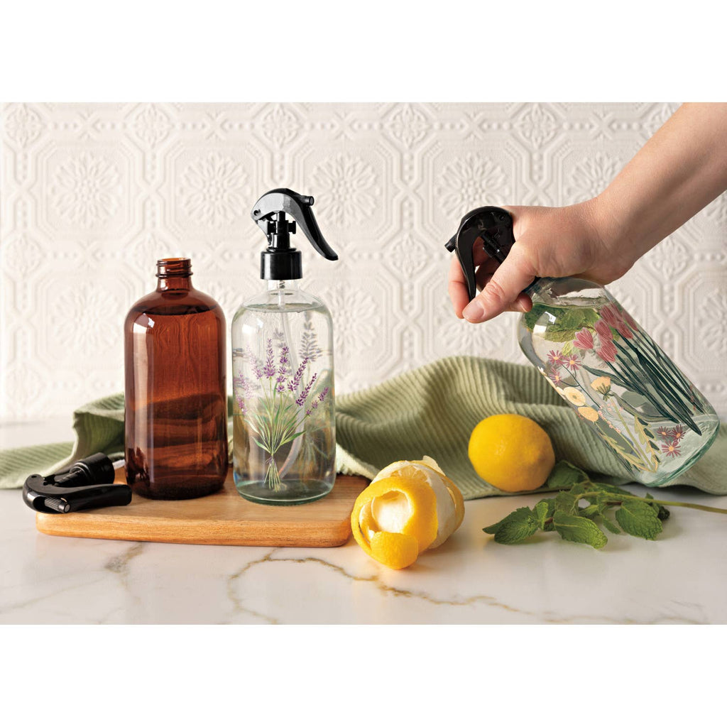 Amber Glass Spray Bottle