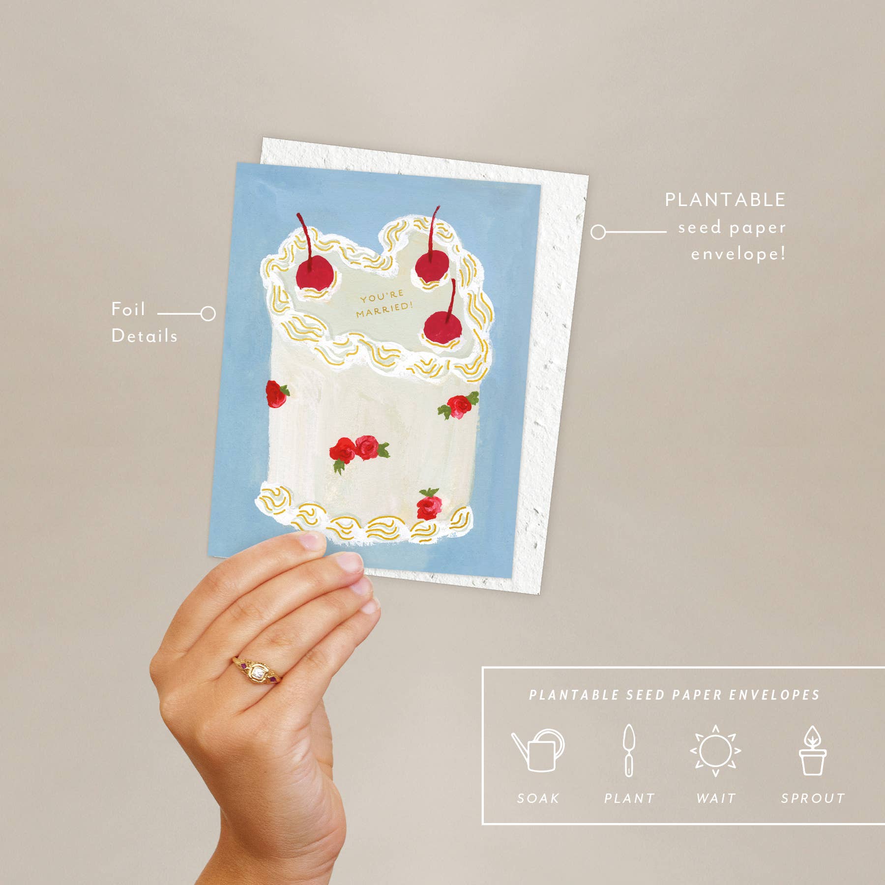 Heart You Cake - Wedding + Engagement Card