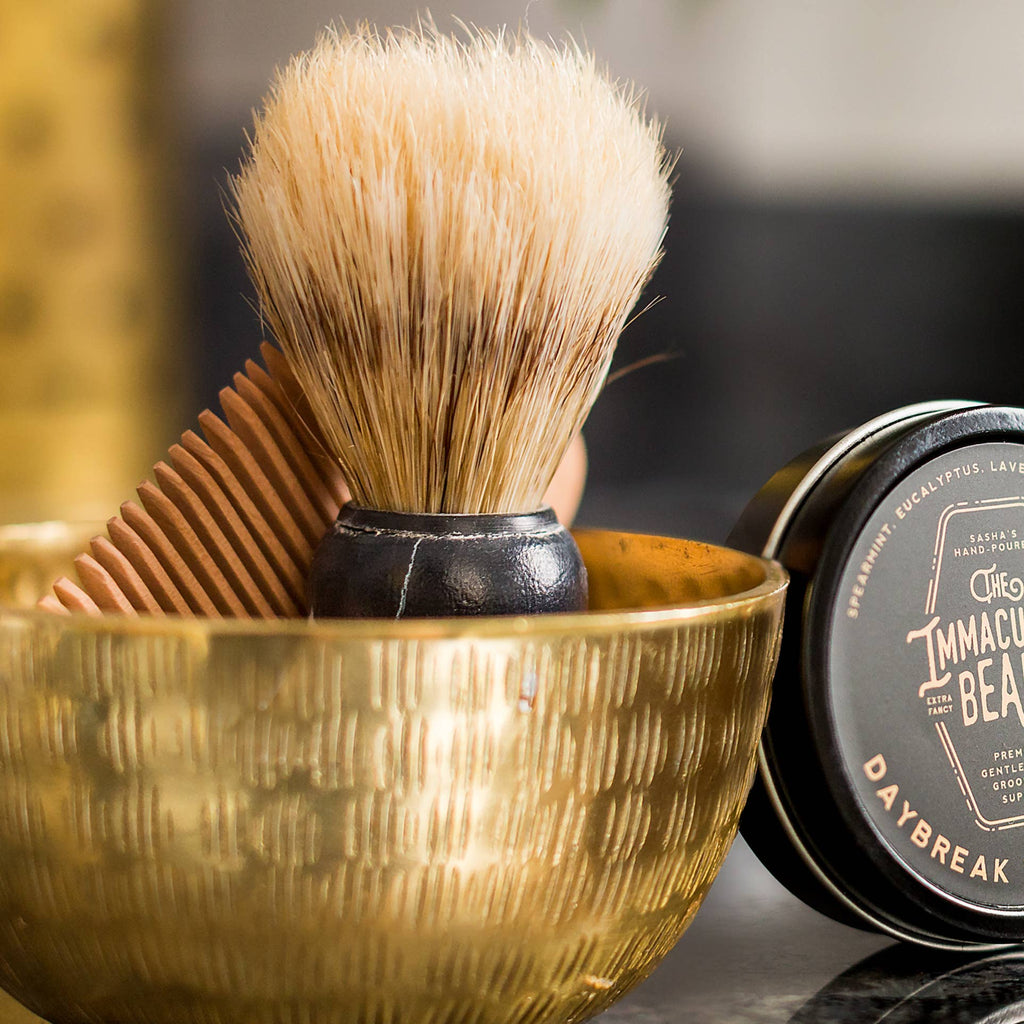 Men's Synthetic Shave Brush | Branded Acetate Box