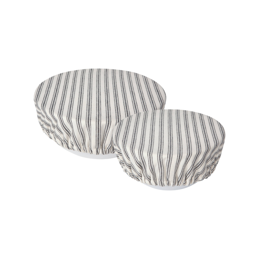 Ticking Stripe Bowl Covers Set of 2