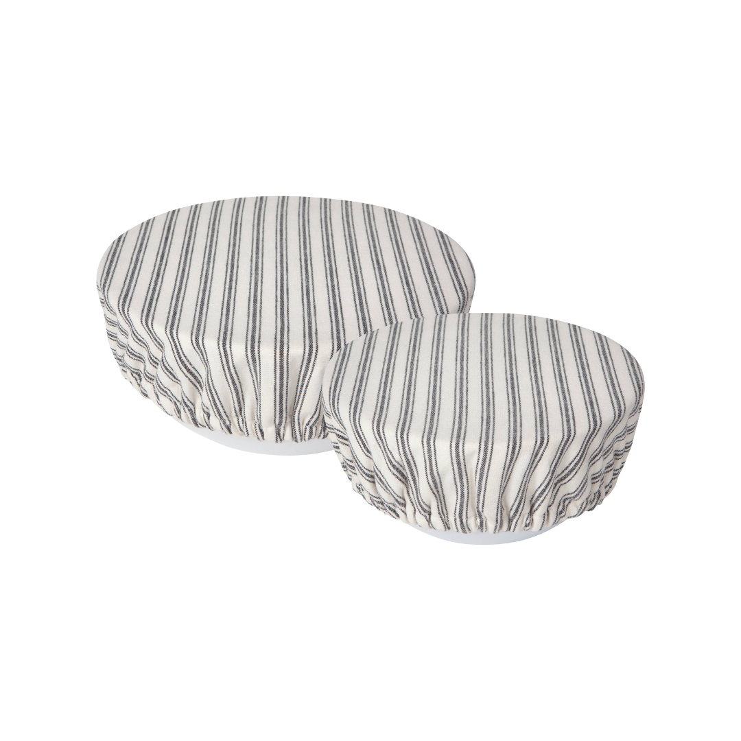 Ticking Stripe Bowl Covers Set of 2