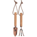 Set of 2 Copper Plated Mini Tools, Carbon Steel/Wood