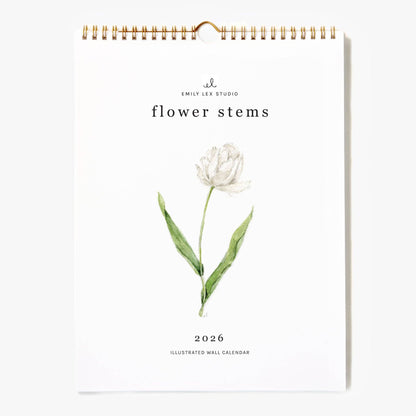 2026 Flower Stems Calendar