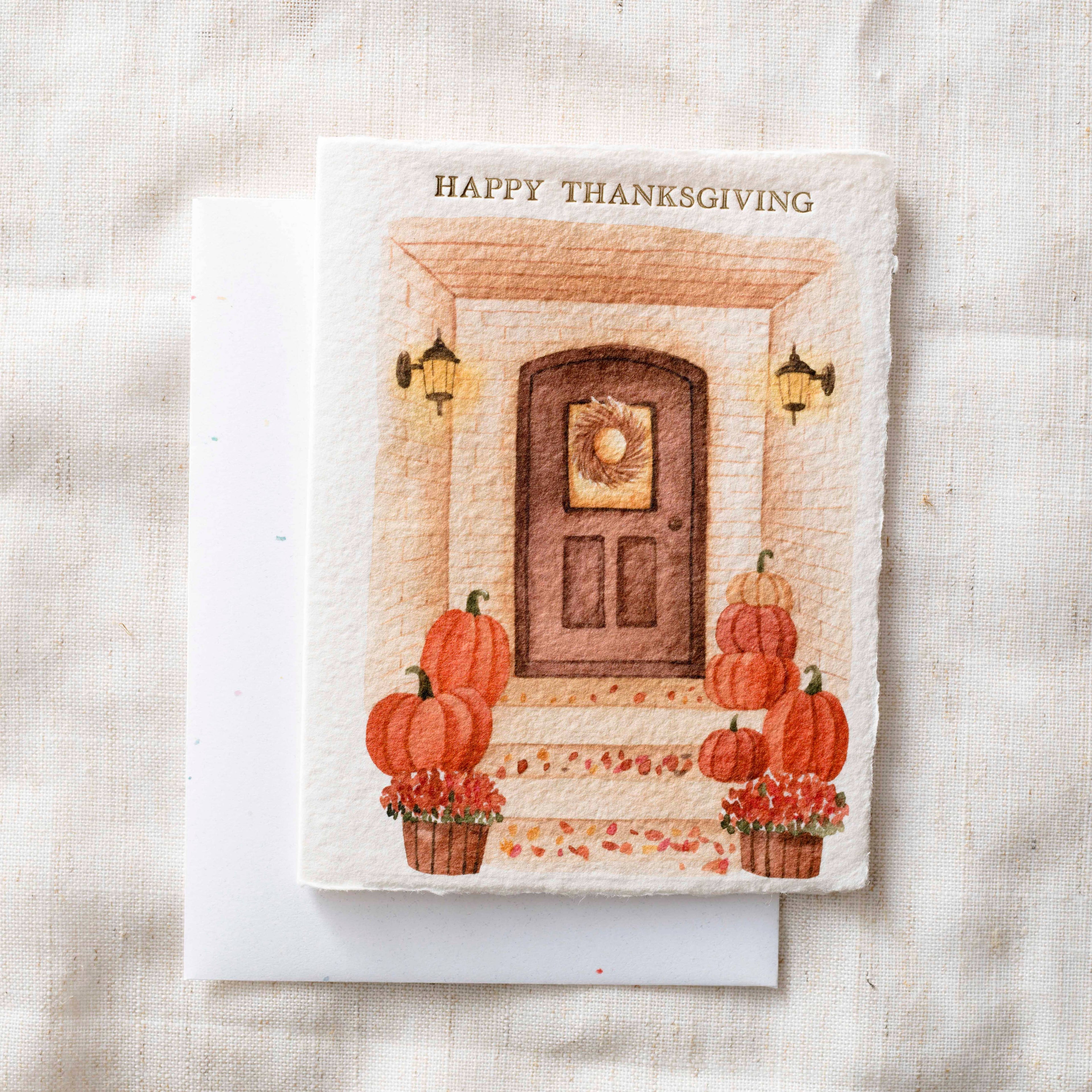 Happy Thanksgiving  Fall Greeting Card