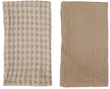 Waffle Tea Towel Set/2 - Taupe
