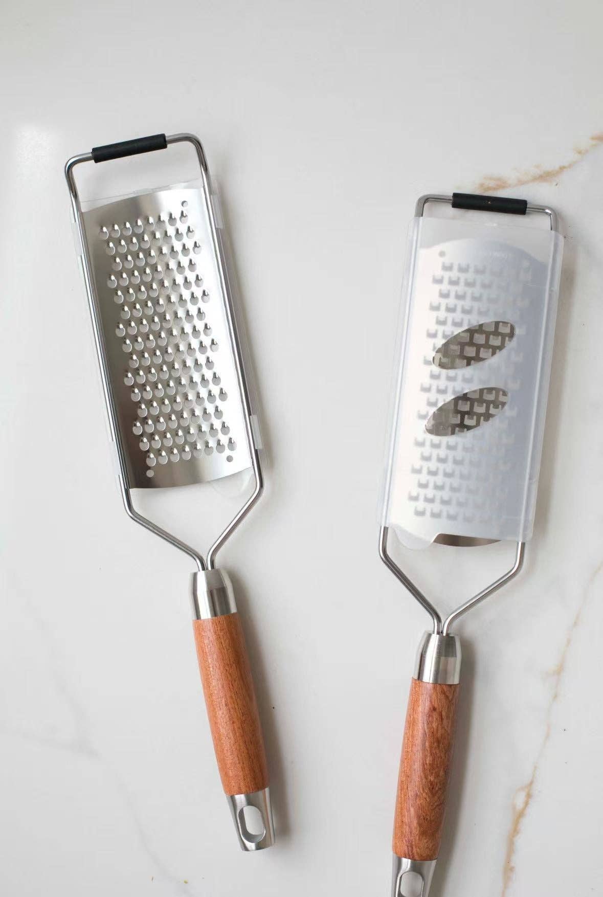 Cheese Grater with Walnut Wood Handle
