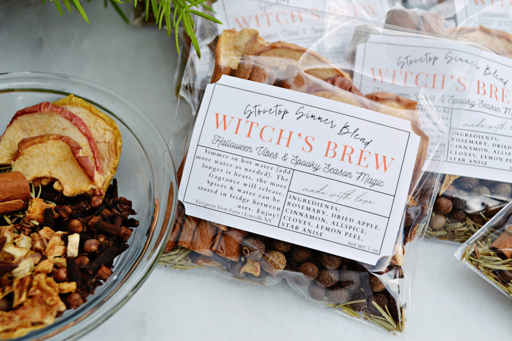 Witch's Brew Autumn Fall Halloween Simmer Stovetop Spices