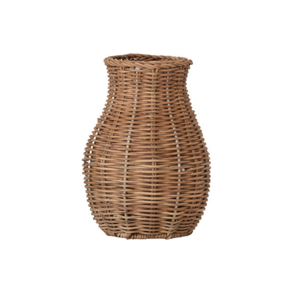 Hand-Woven Rattan Vase