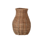 Hand-Woven Rattan Vase
