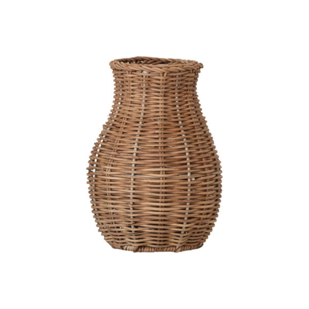 Hand-Woven Rattan Vase