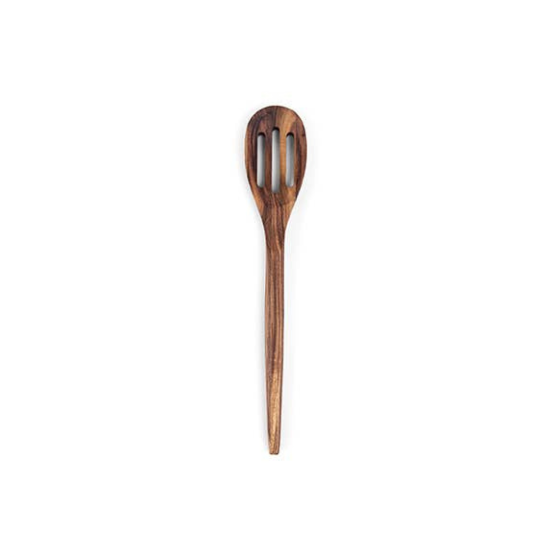 12" Acacia Wood Slotted Spoon