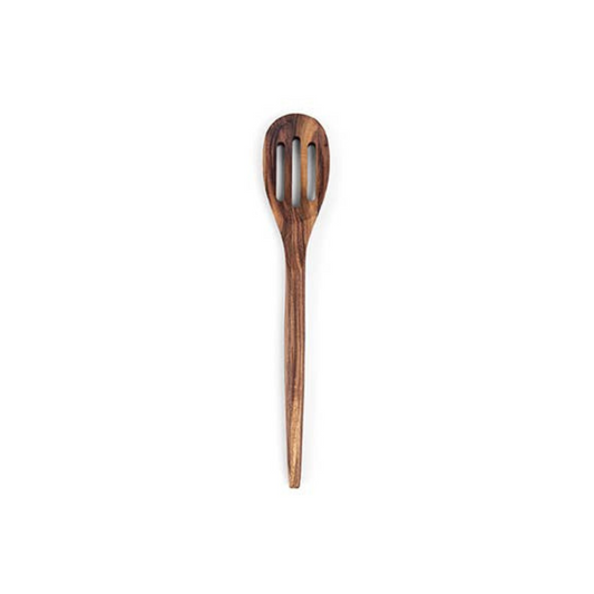 12" Acacia Wood Slotted Spoon
