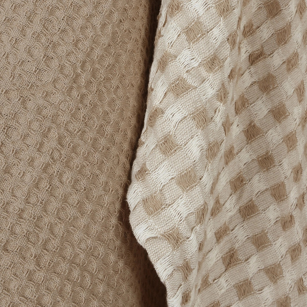 Waffle Tea Towel Set/2 - Taupe