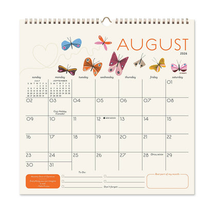 2026 Seedlings Garden Party 12 Month Classic Grid Calendar
