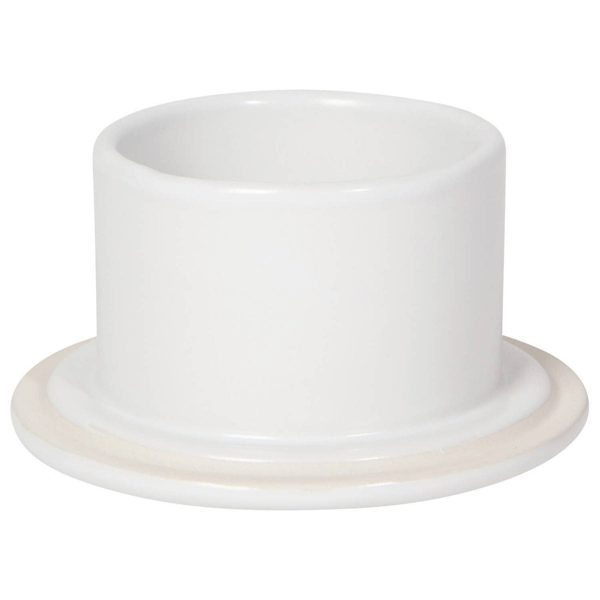 Matte White Butter Crock