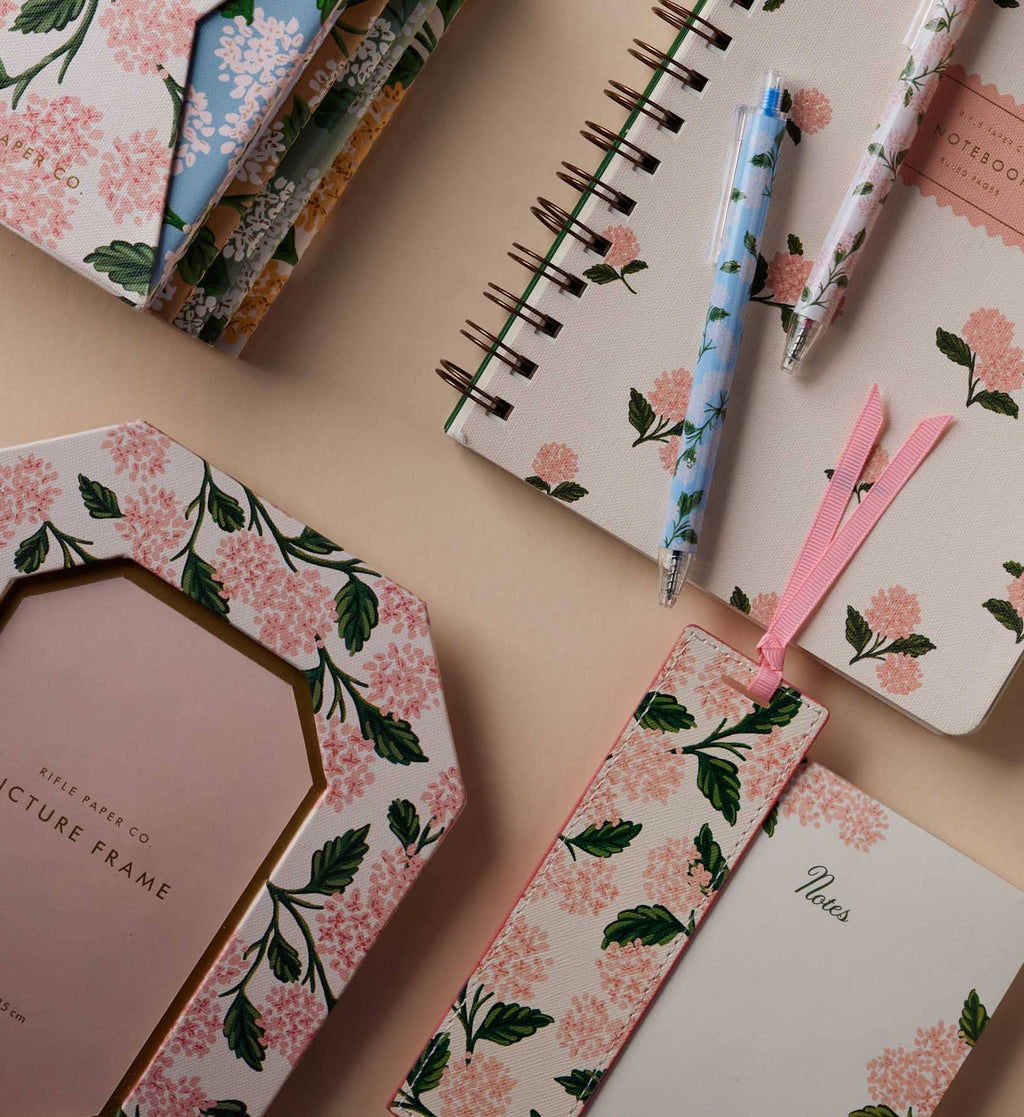 Pink Hydrangea Bookmark