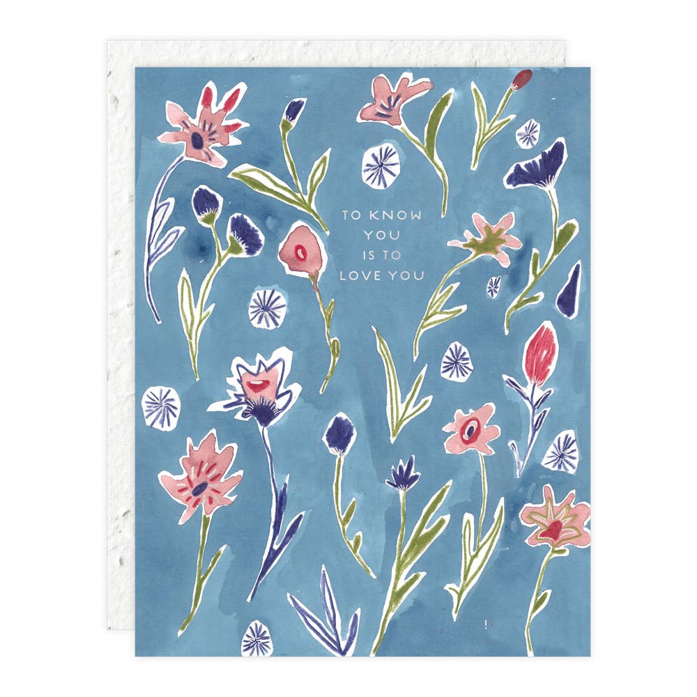 Ditzy Flowers - Love + Friendship Card