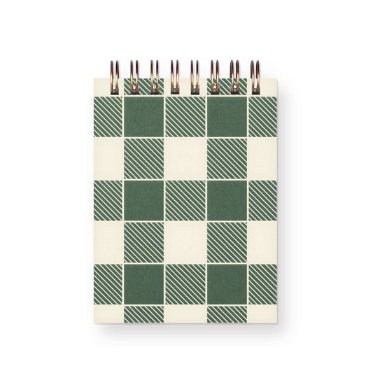 Gingham Holiday Mini Jotter Notebook