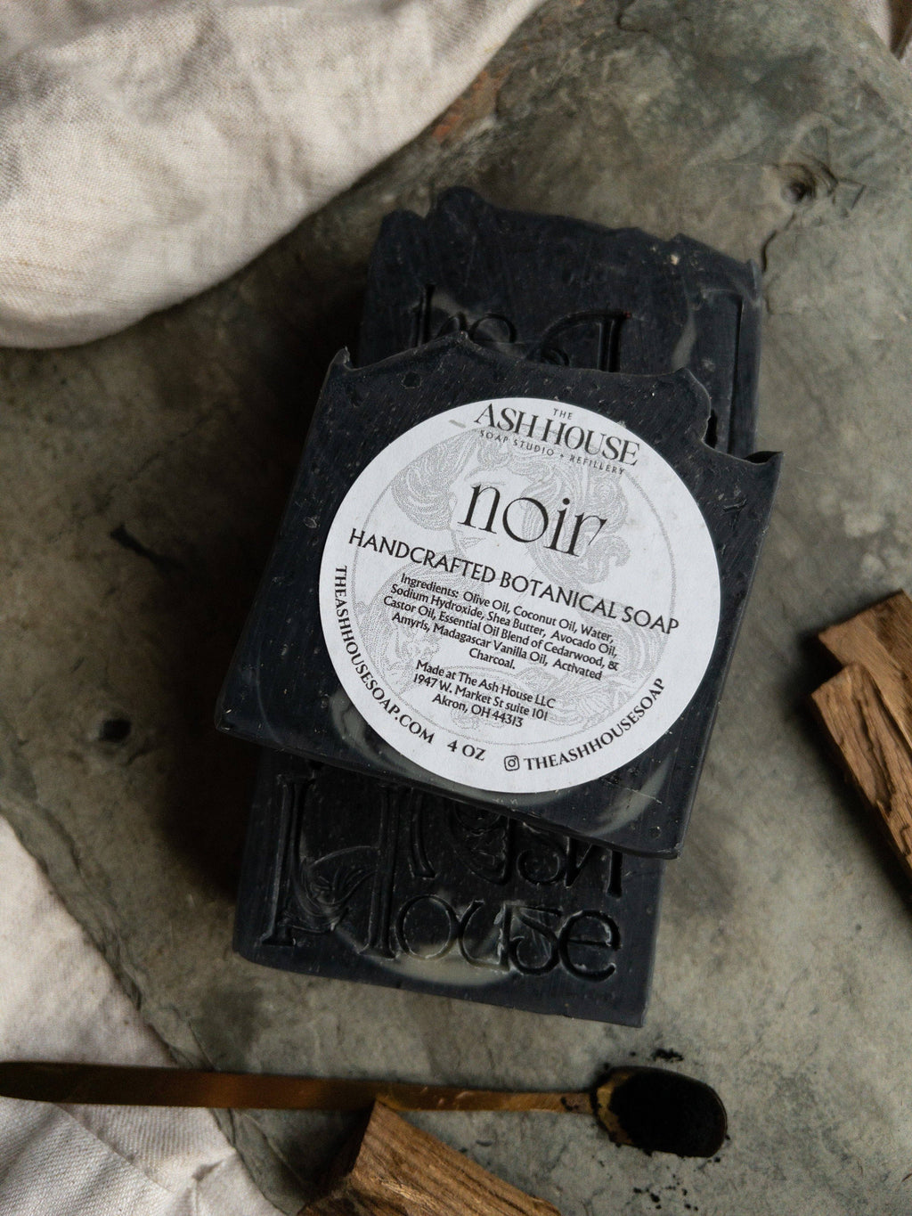 Noir Vanilla Woods Handcrafted Soap