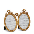 8" Bow Double Photo Frame