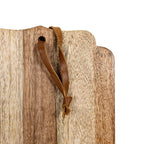 Florence Pieced Rectangle Cutting Board Natural Mango Wood