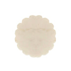 Emery Scallop Edge Set 4 Coaster Set Marble Jute Tie