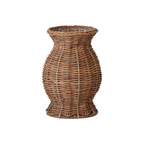 Hand-Woven Rattan Vase
