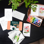 Watercolor Painting Kit - Zinnia Garden