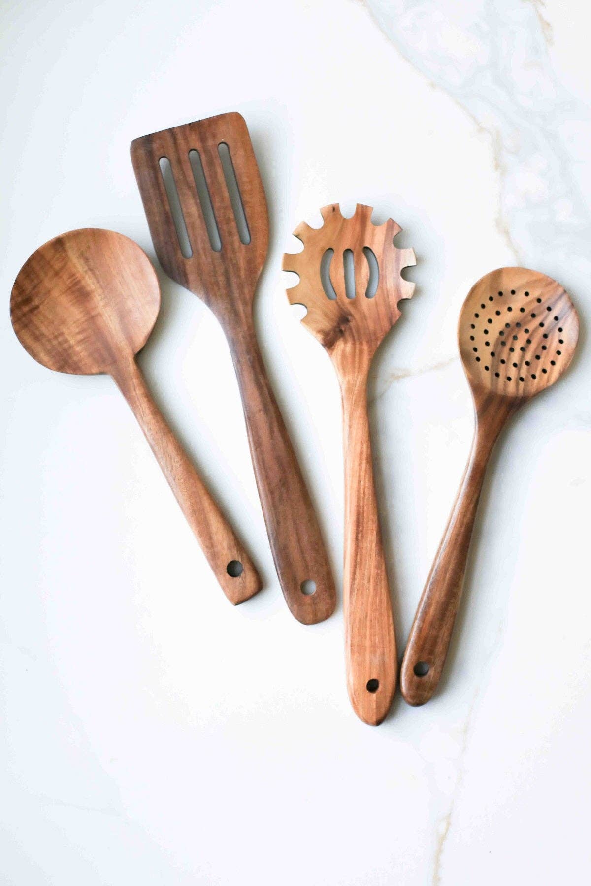 Teak Wood Pasta Spoon