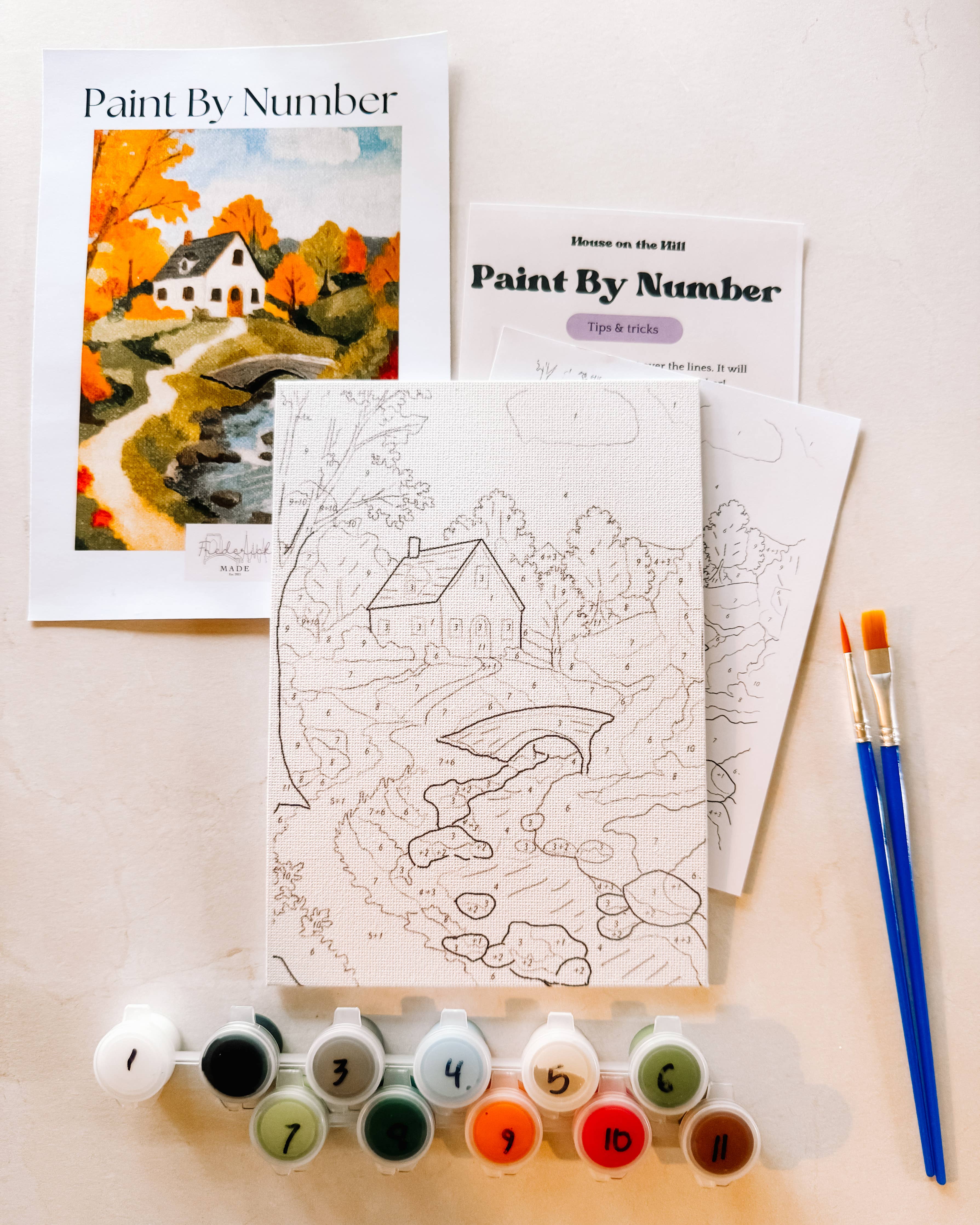 Autumn Cottage Mini Paint By Number