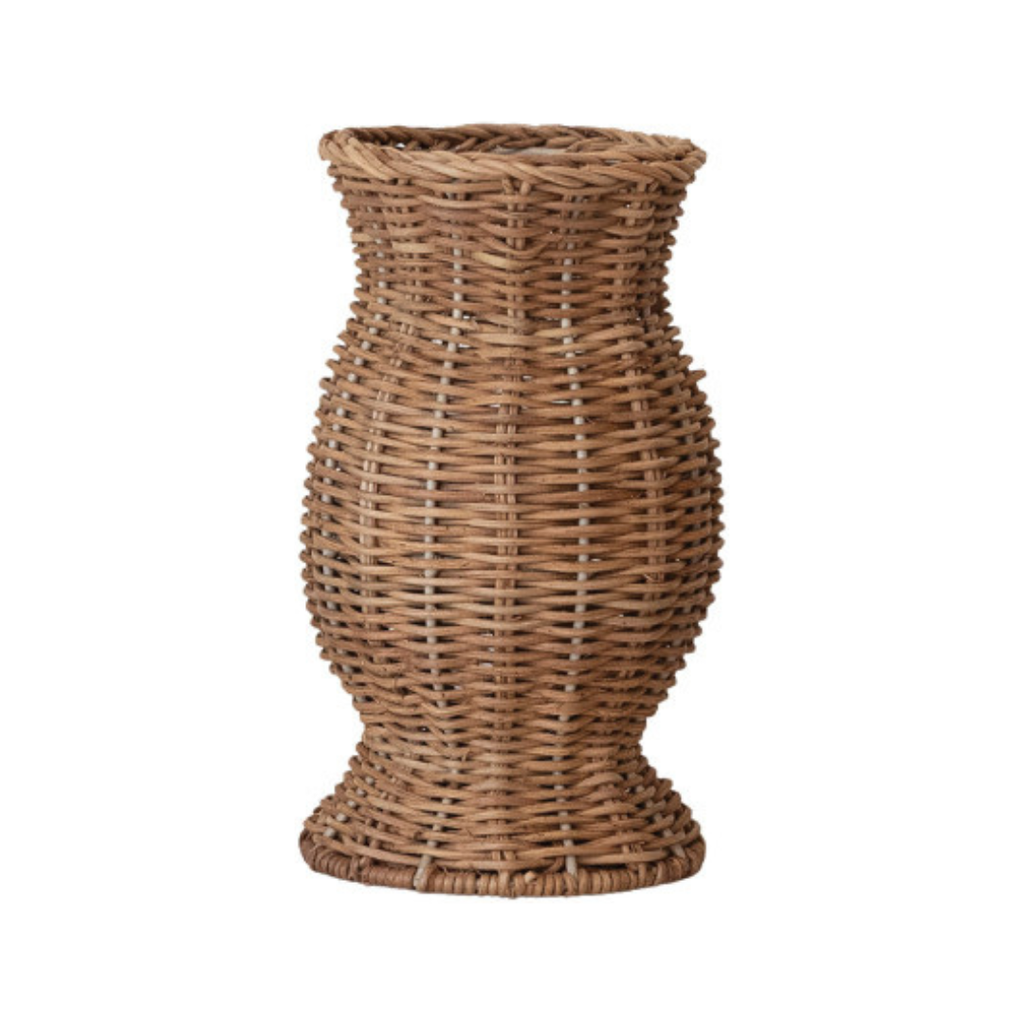 Hand-Woven Rattan Vase